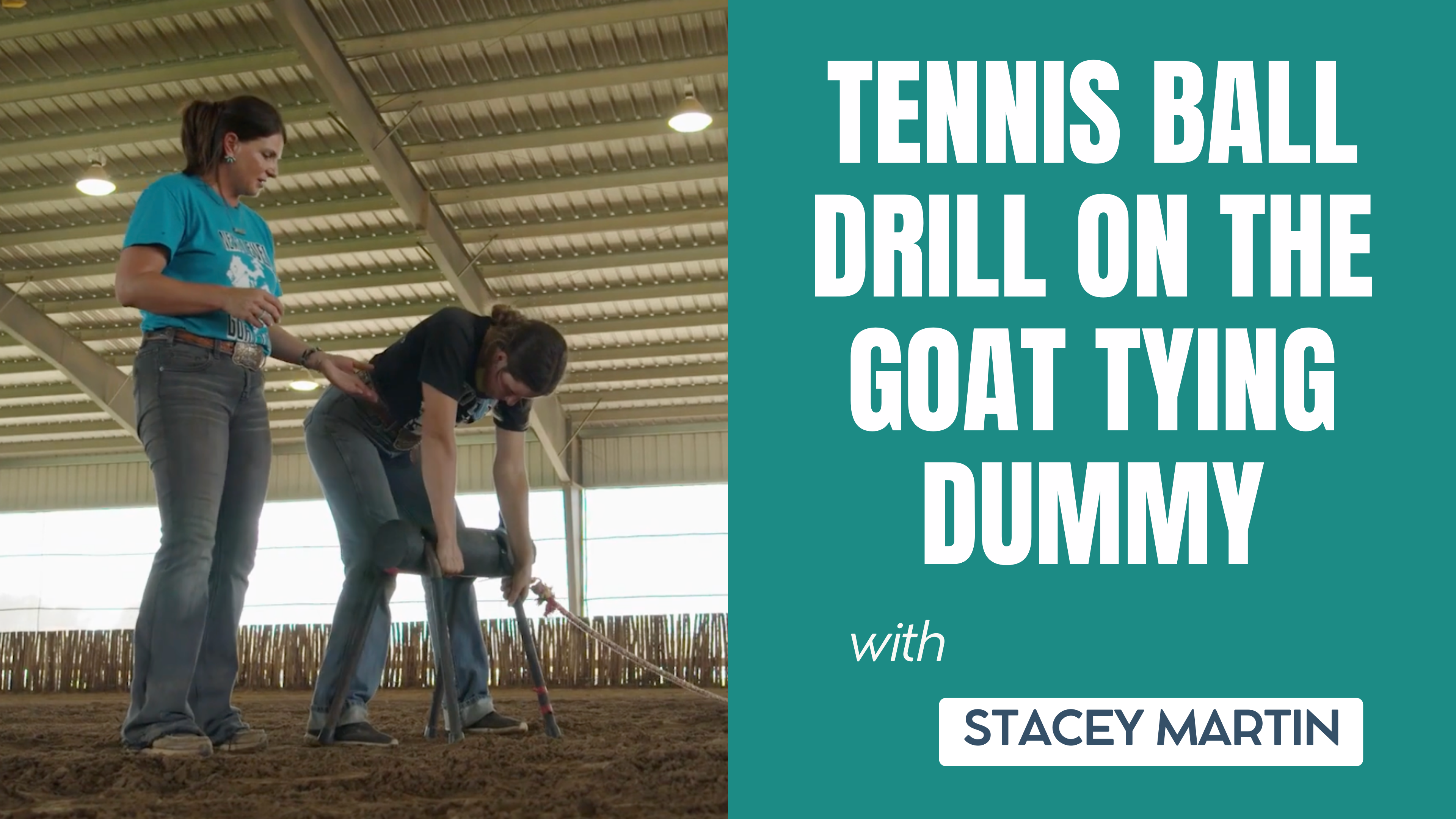 Tennis Ball Drill on the Goat Tying Dummy