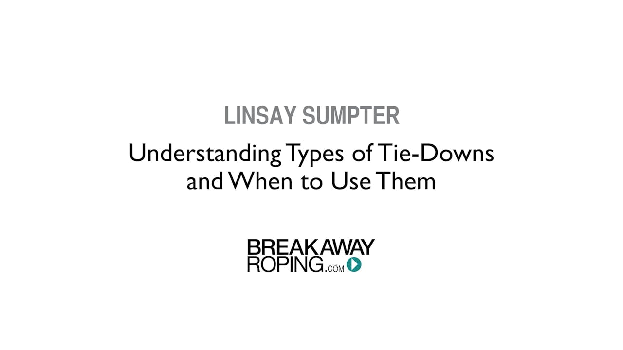 Understanding Types of TieDowns and When to Use Them