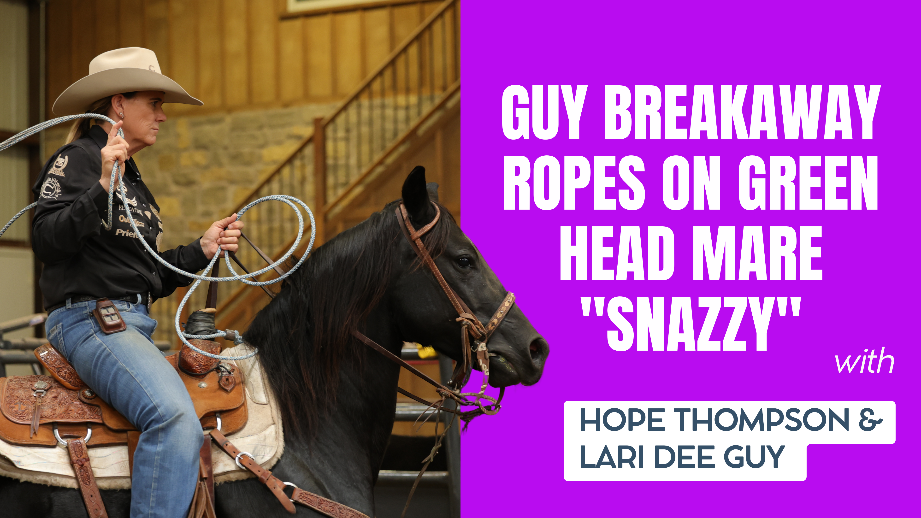 Guy Breakaway Ropes on Green Head Mare "Snazzy"