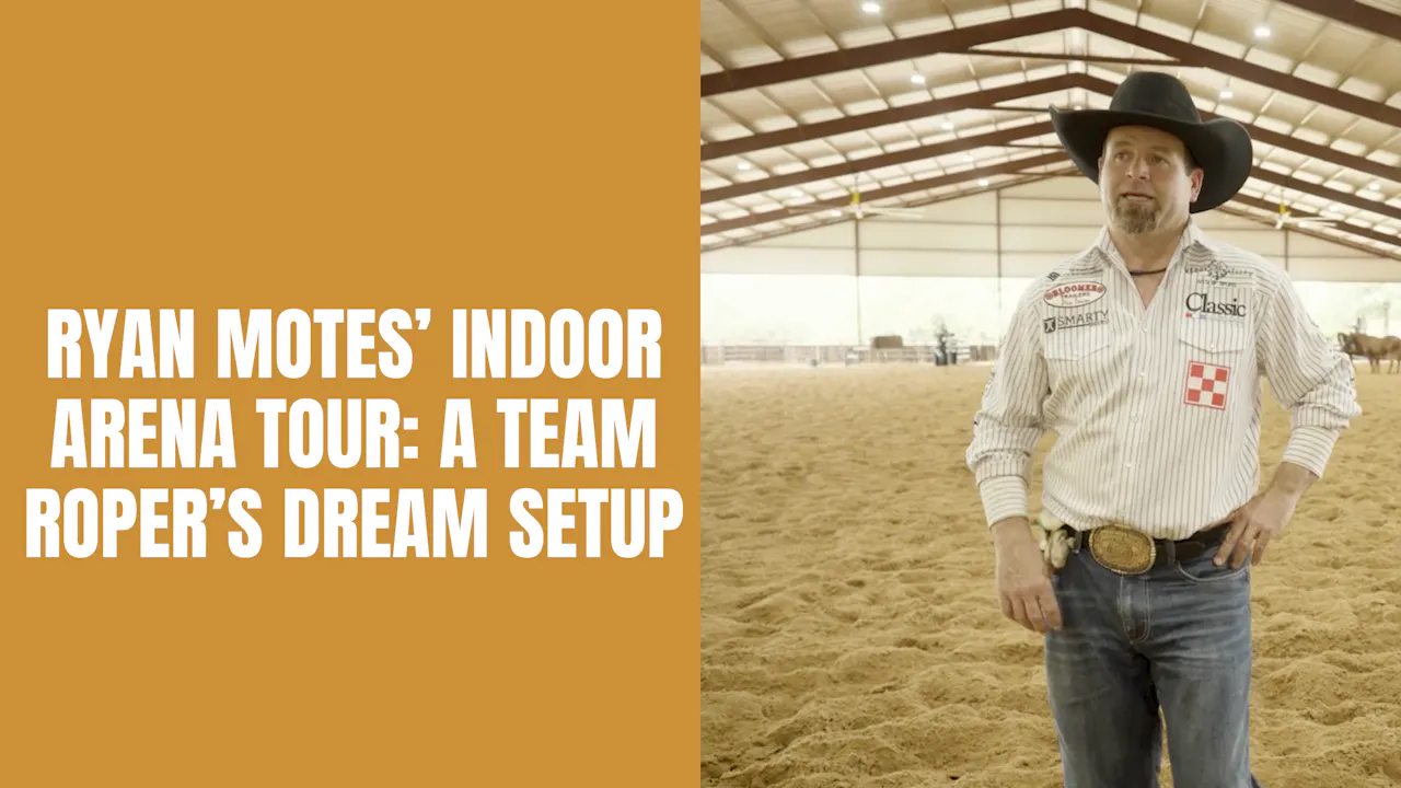 Jj Hampton Roper Ryan Motes’ Indoor Arena Tour: A Team Roper’s Dream Setup - Practice ...