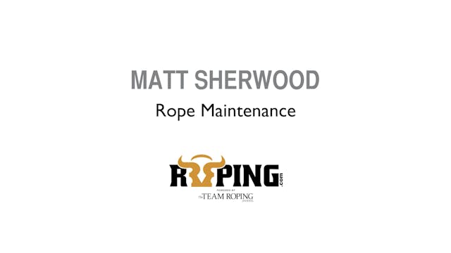 Rope Maintenance