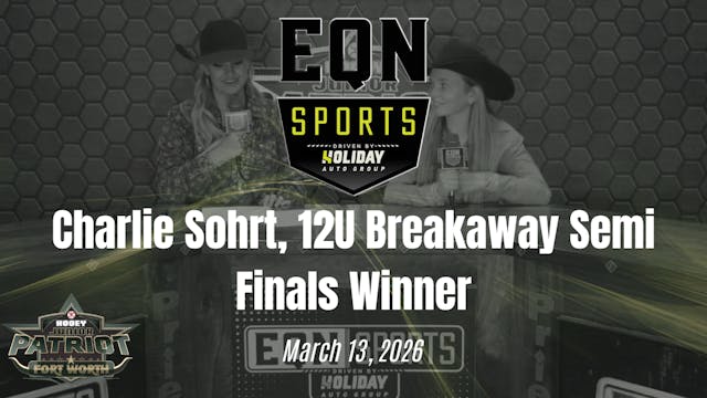 Charlie Sohrt, 12U Breakaway SF Winne...