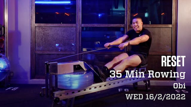 35 minute RESET Rowing with Obi