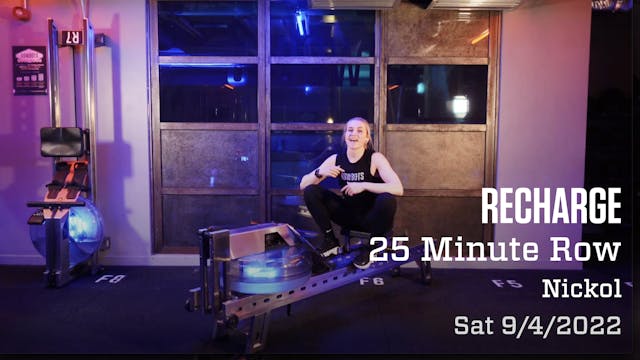 25 minute Recharge Row with Nickol