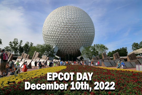 Epcot Dec 10th Lots of Rides