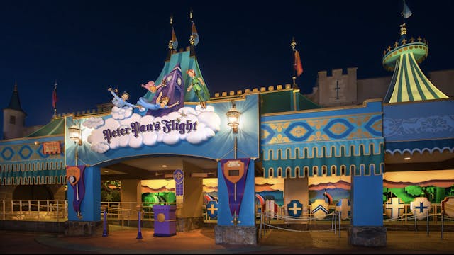 Waiting in line for Peter Pan's Flight