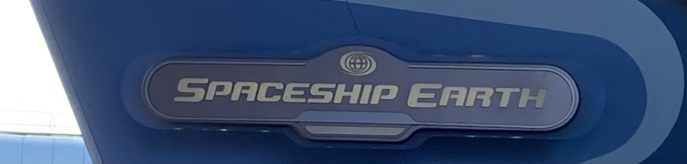 Spaceship earth and Monorail ride 