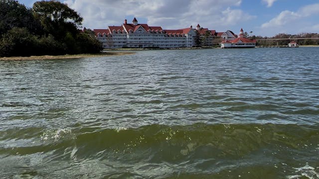 Boat ride from Polynesian Village Res...