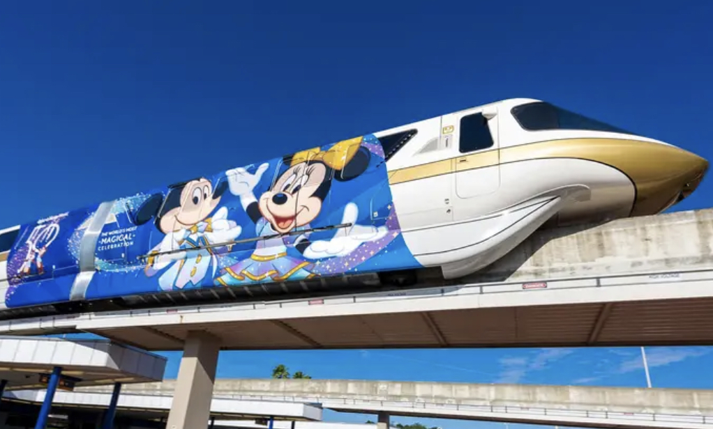 Monorail race from Magic Kingdom to Epcot for Harmonious