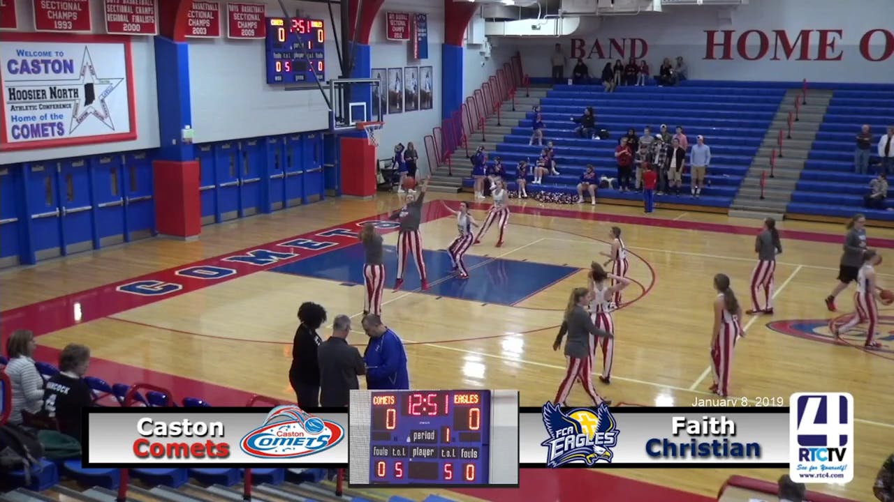 Caston Girls Basketball Vs Faith Christian 1 8 19 Caston