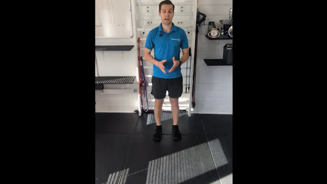 Forward lunge and ankle reach