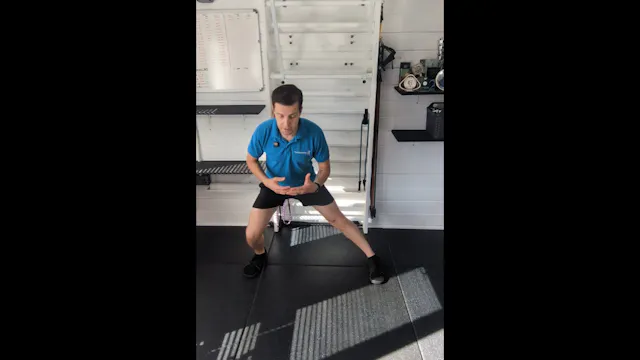 Lateral Cross Step and overhead arm drive