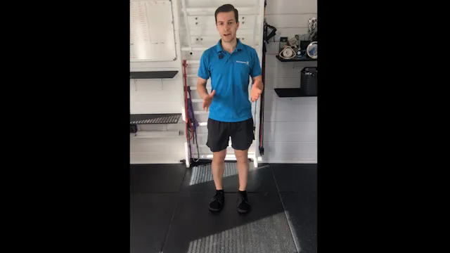 Single leg hop and stick