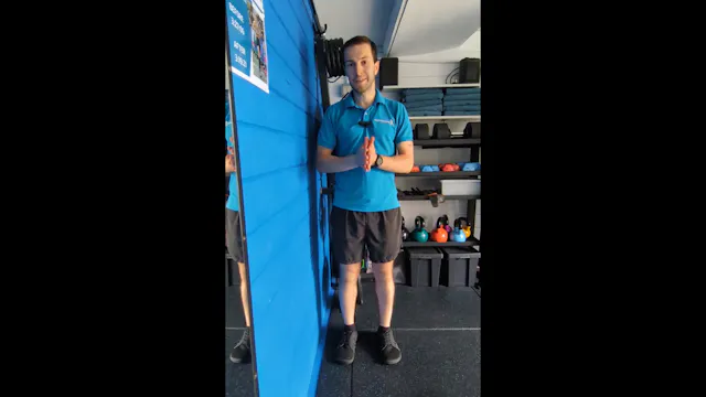 Hip drop to the wall