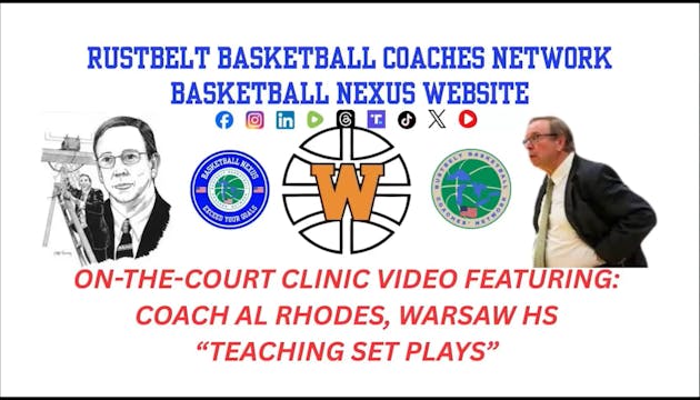 Teaching Set Plays, Al Rhodes, Warsaw HS (IN) Trailer
