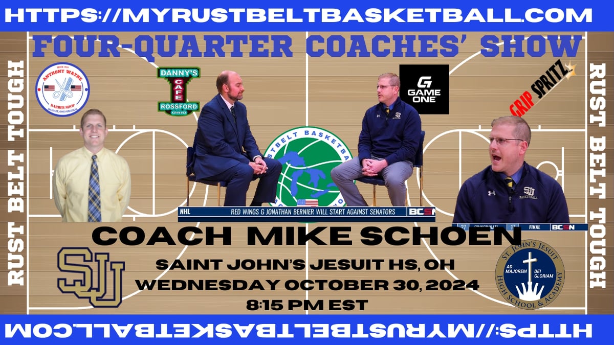 4-Quarter Coaches' Show E35:  Mike Schoen, St. John's HS (OH)