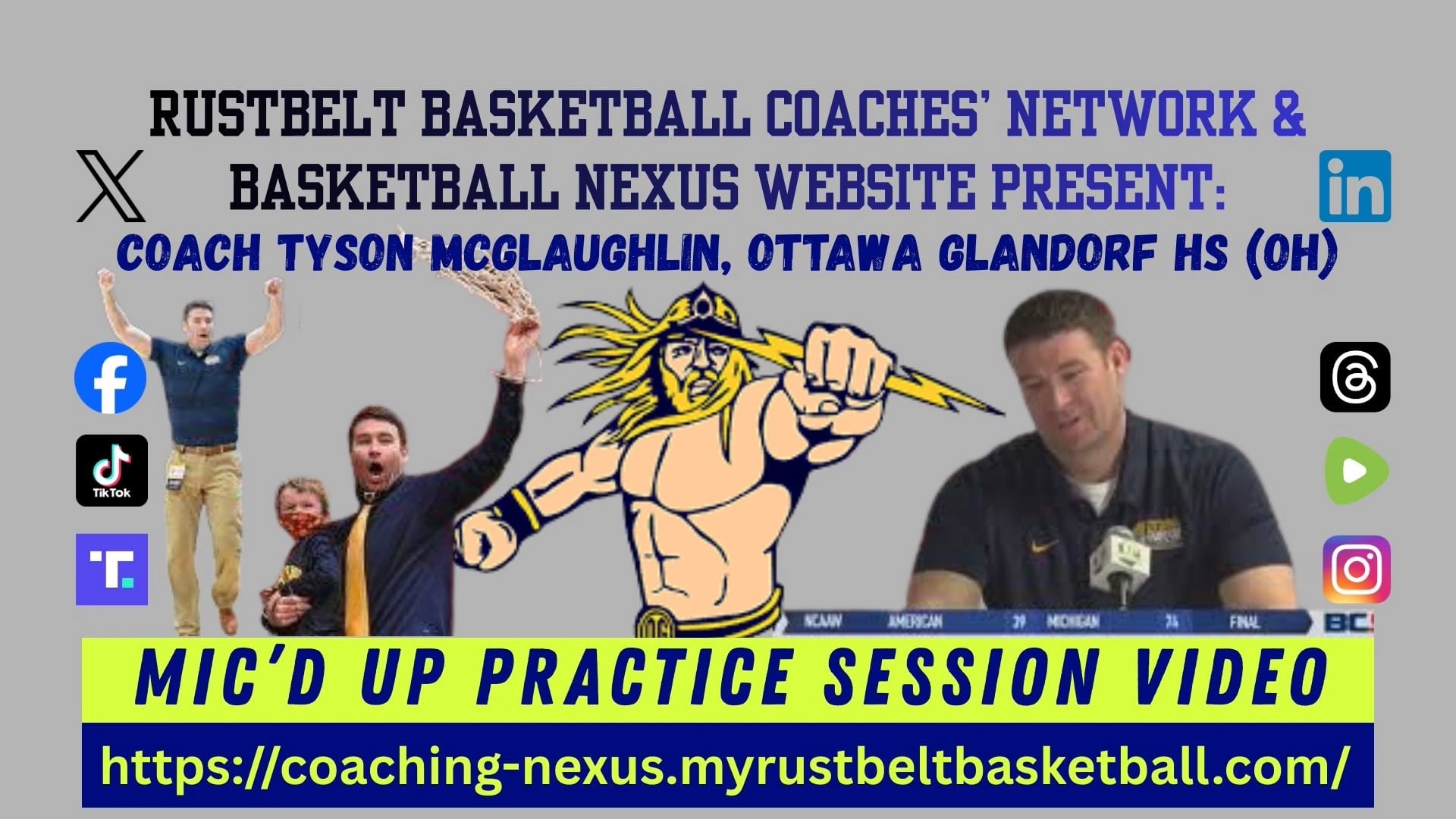 Mic'd-Up Practice Video Ottawa Glandorf HS