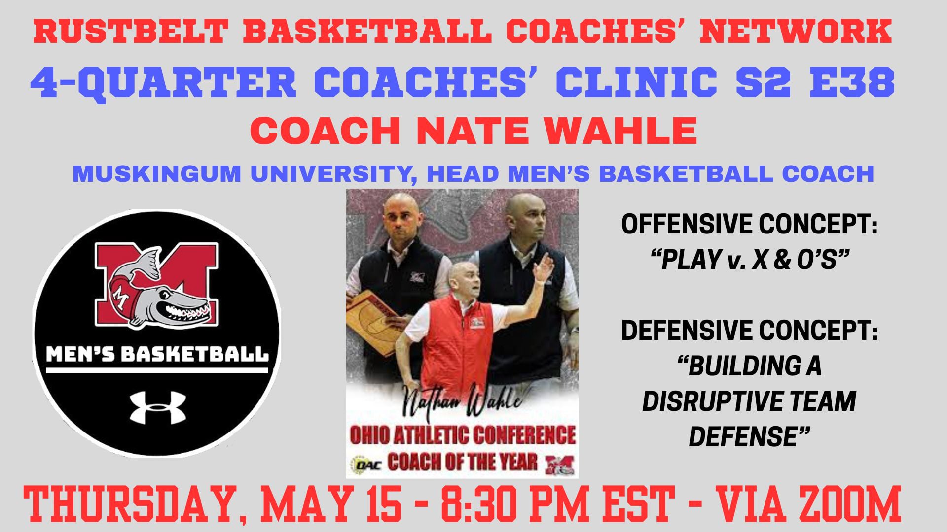 4-Quarter Virtual Coaches' Clinic E38: Nate Wahle Trailer