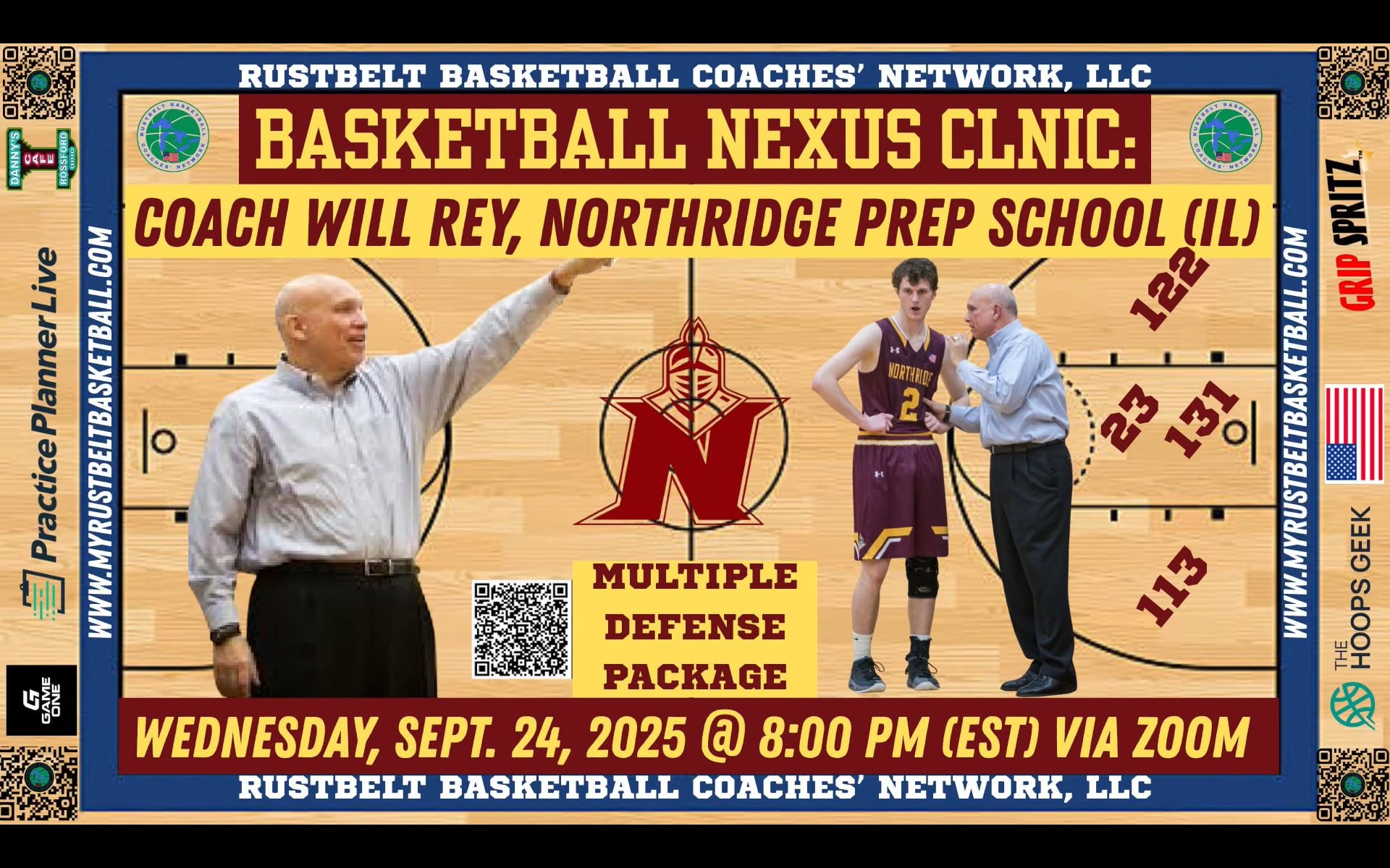 Multiple Zone Defensive System Coach Will Rey, Northridge Prep (IL)