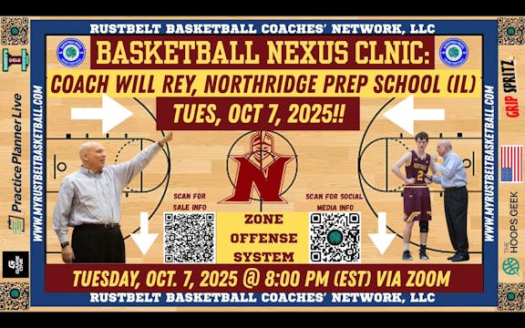 COACH WILL REY:  “ZONE OFFENSIVE ATTACK SYSTEM.”