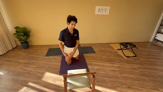 GB- RYT Cow Pose (Chair Assisted)