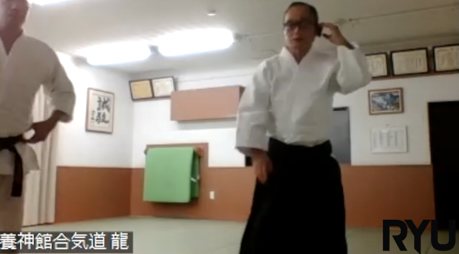 2022/10/1龍オンラインZOOM合気道　安藤師範　RYU ONLINE ZOOM Aikido Classes　Ando Sensei 
