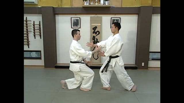 座り技横面打ち肘締め（一）Suwari waza yokomen uchi...