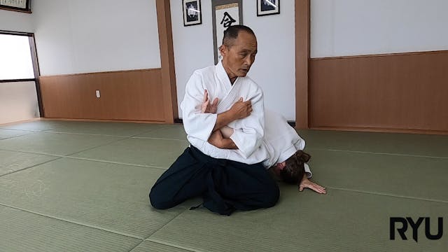 座り技正面打ち肘締め（一）新！Suwari waza shomen uch...