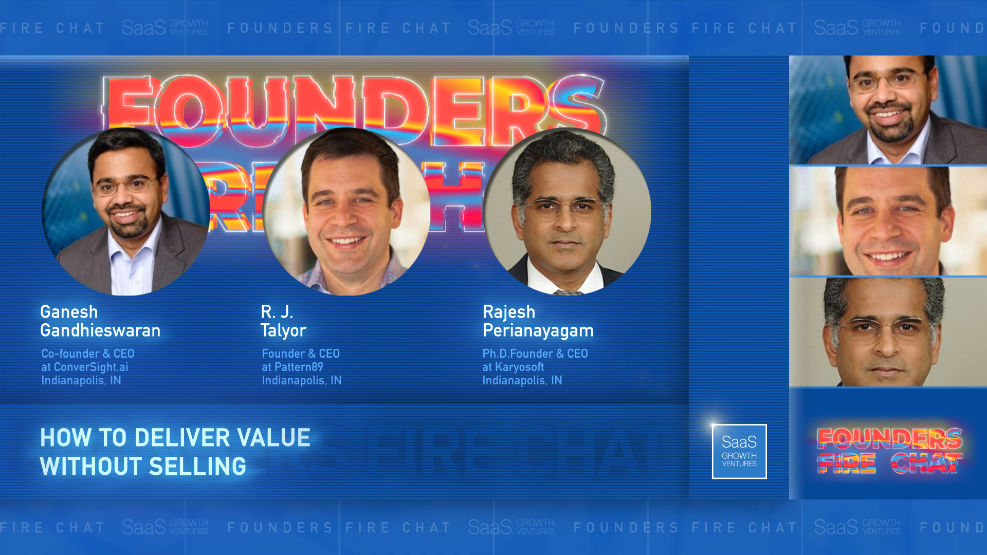 Founders Fire Chat 1: How To Deliver Value Without Selling