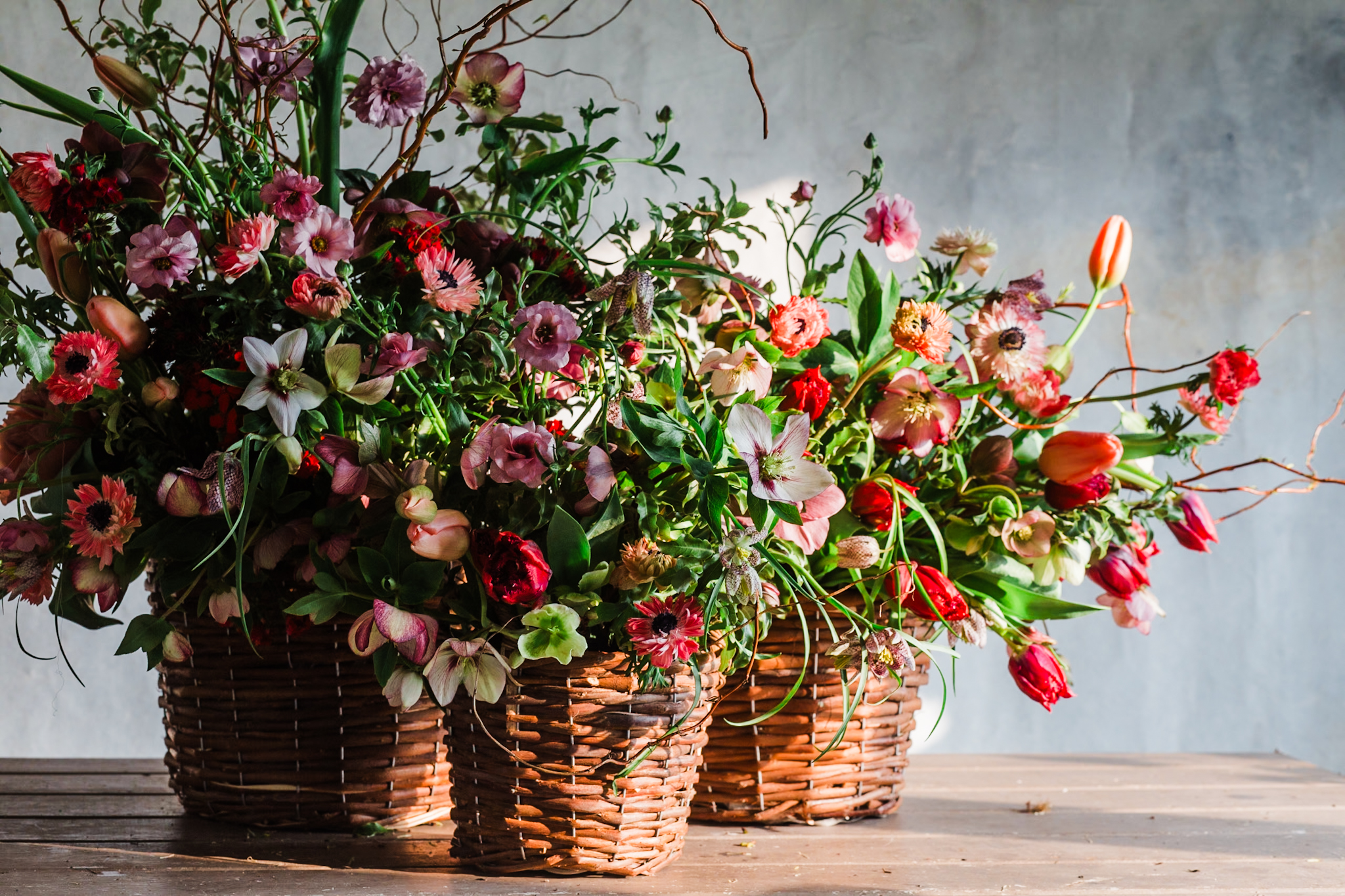 Foam free grouped baskets 