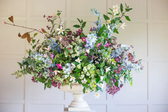 Garden inspired urn