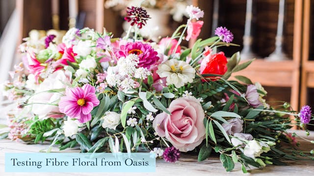 Testing fibre floral from oasis 