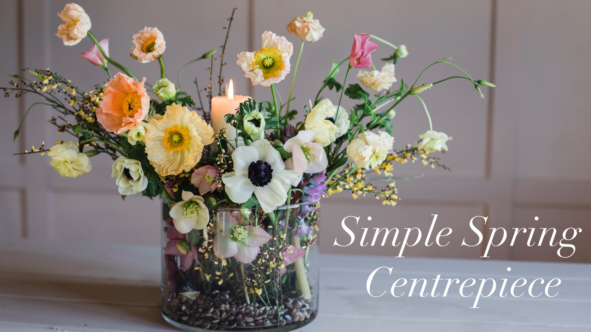 Simple spring centrepiece 