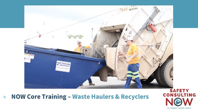 NOW Core Training - Waste Haulers & R...