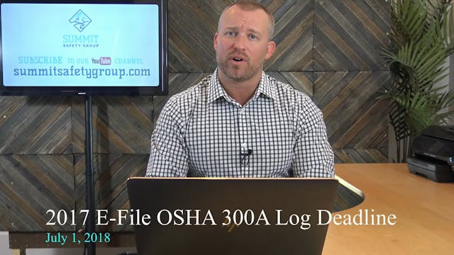 OSHA Law - Important 2nd Quarter 2018...