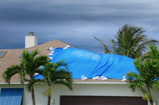 Storms & Roof Damage (Blue Roof Safety)
