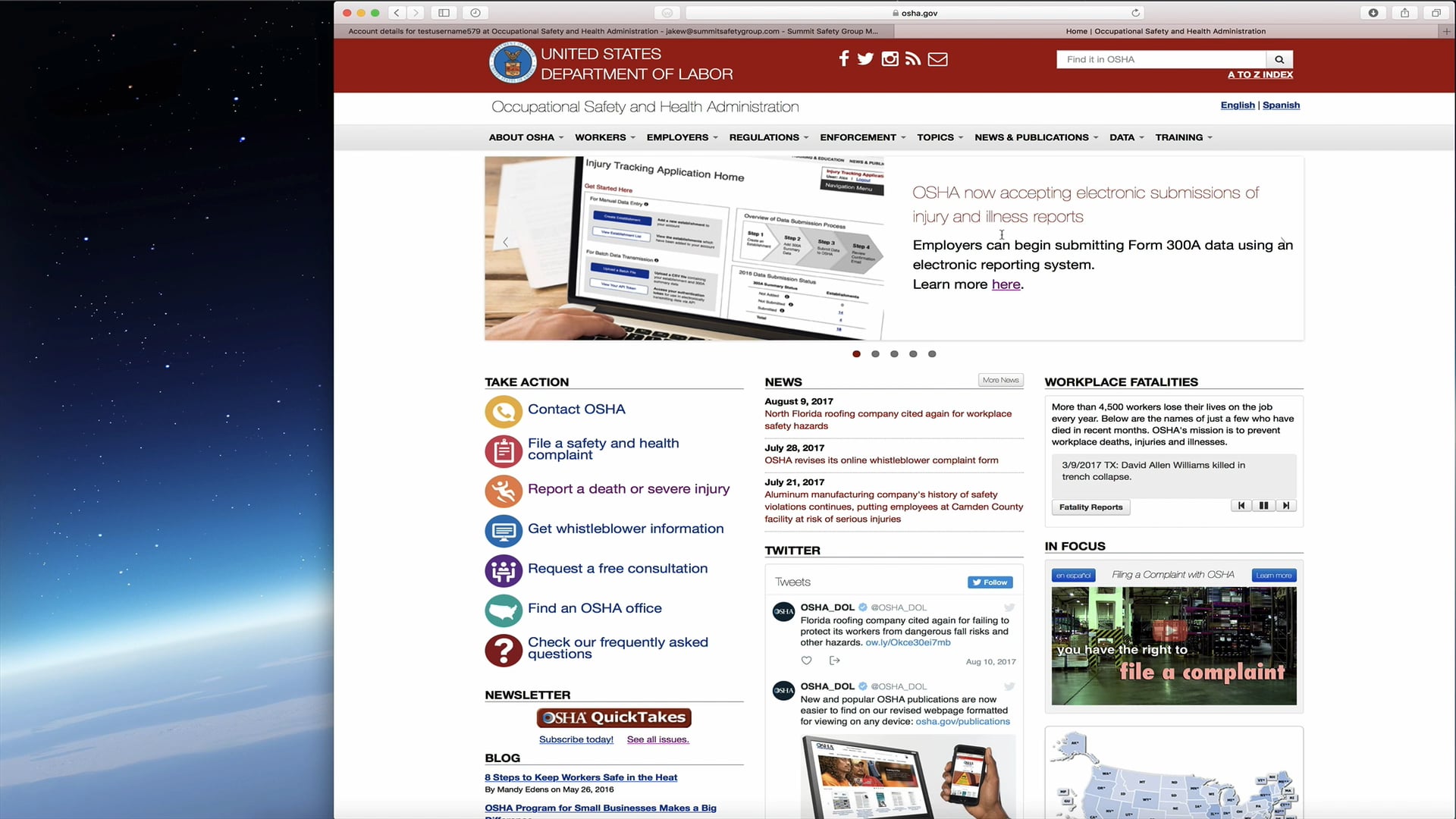 OSHA Law - Step-By-Step OSHA 300A E-File Instructions