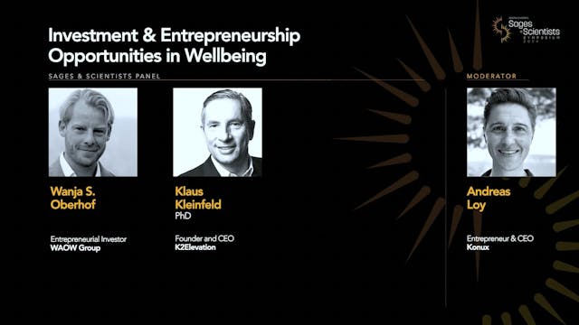 Investment & Entrepreneurship Opportunities in Wellbeing