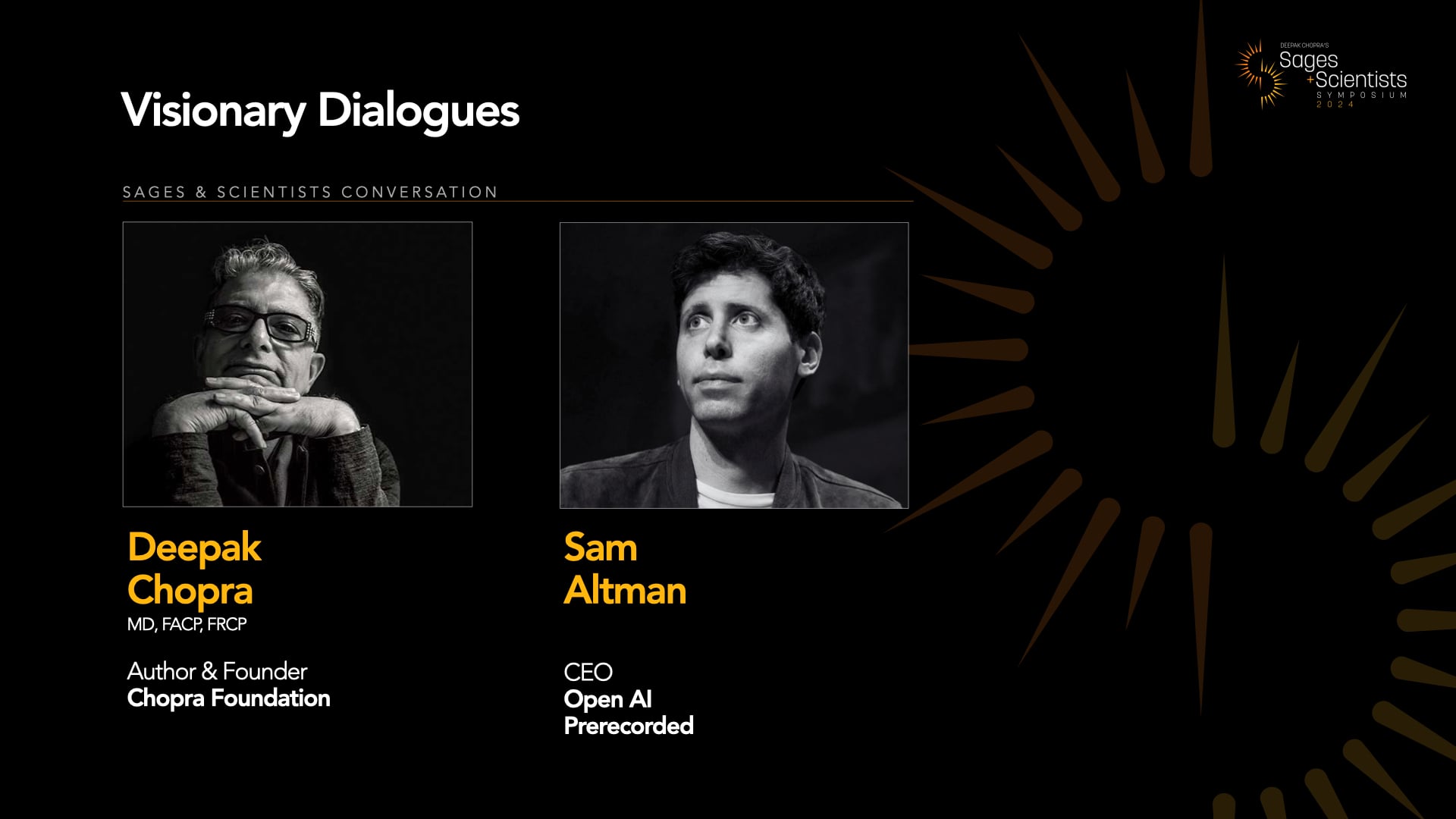 Visionary Dialogues with Sam Altman & Deepak Chopra