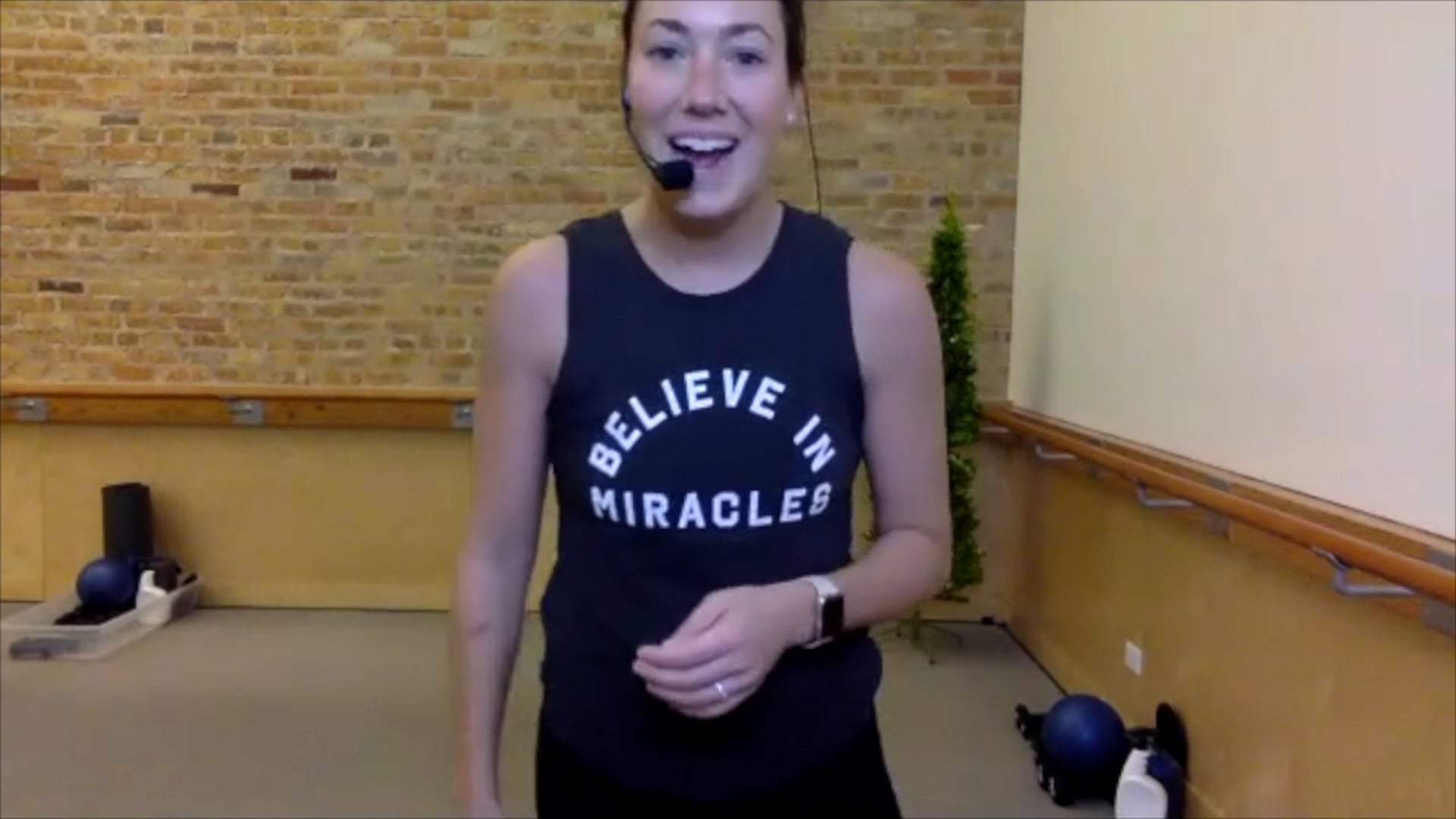 Barre sweat 45 with Bailey