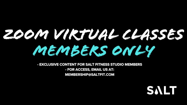 * SALT MEMBER ONLY Zoom Class Recordings