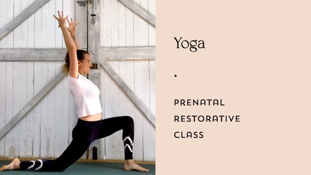 Prenatal Restorative Yoga Class 