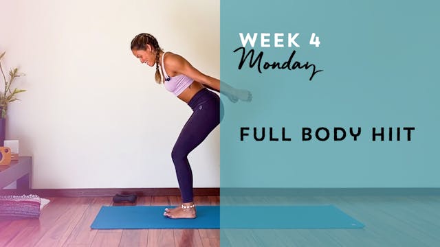 W4: Monday- Full body HIIT