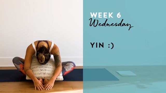 W6: Wednesday - Yin