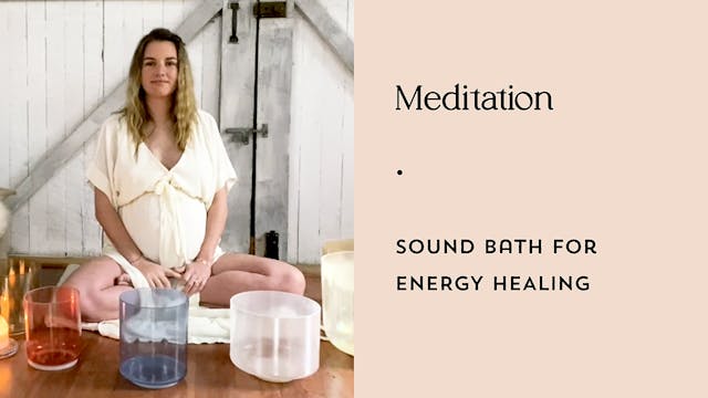 Sound bath for Energy Healing  