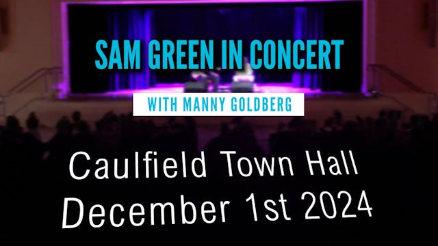 Sam Green in Concert