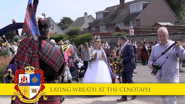 Laying Wreath at the Cenotaph