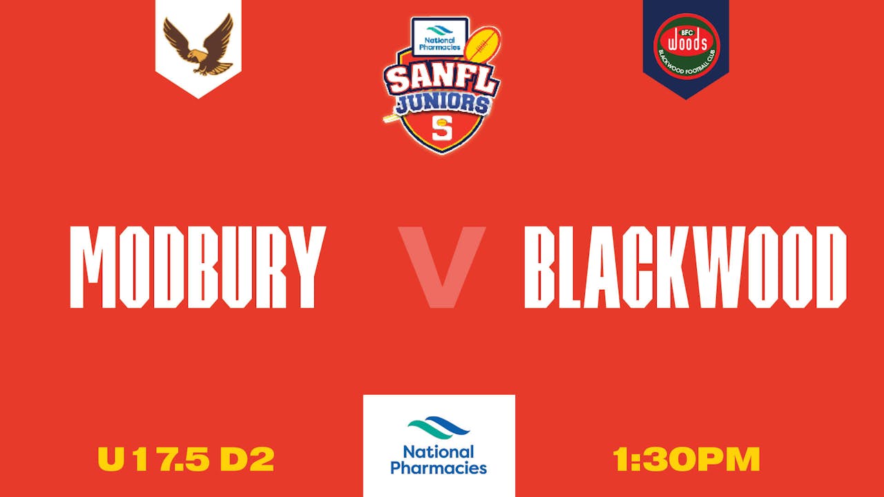 U17.5 D2	| Modbury V Blackwood