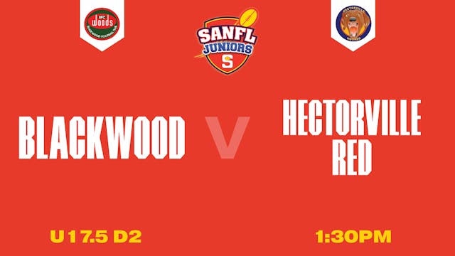 U17.5 D2 | Blackwood v Hectorville Red 2025