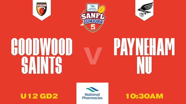 U12GD2 | Goodwood Saints V Payneham NU